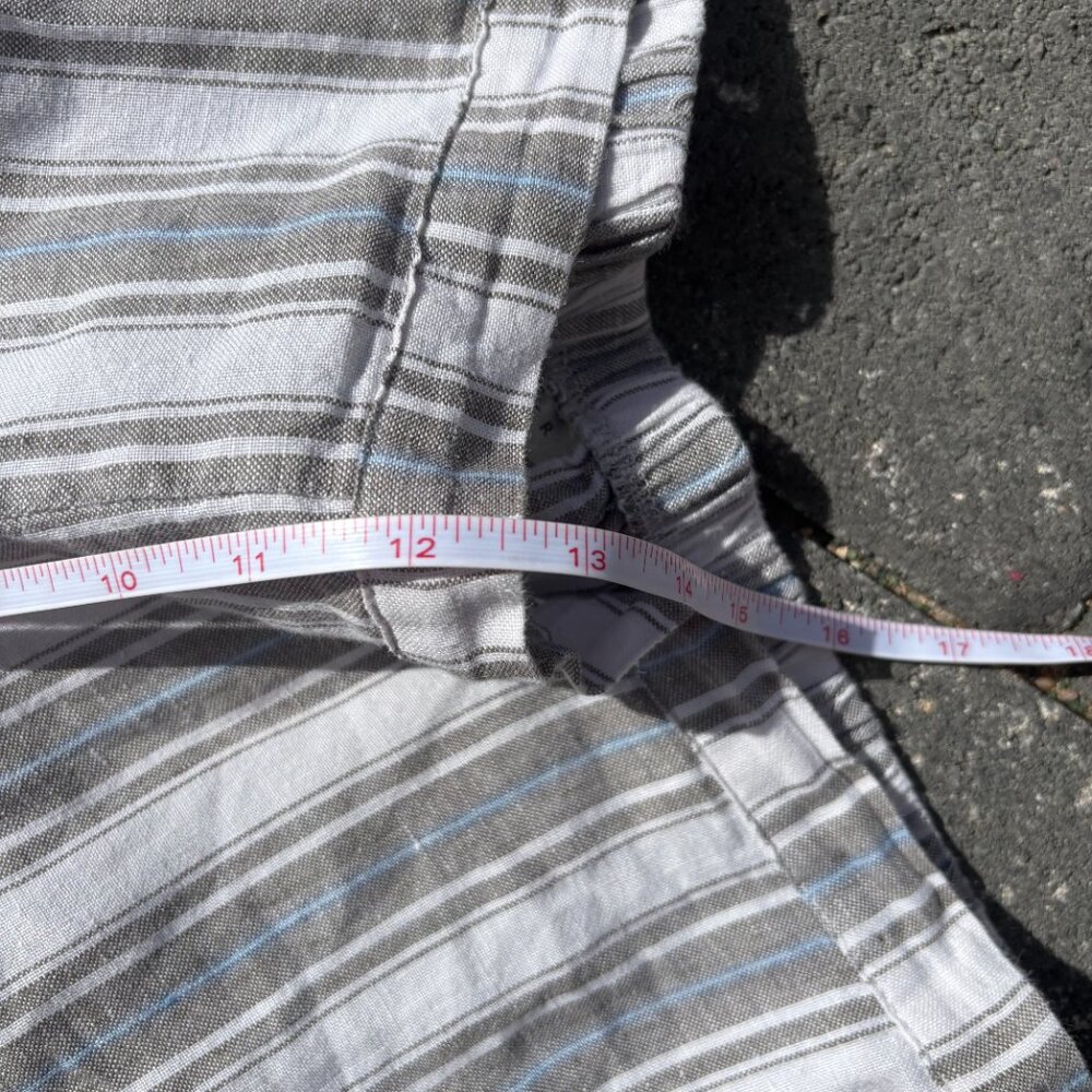 Bryn Walker Linen Wide Leg Ella Pants Women's Small Striped Cropped Summer USA - Picture 9 of 10